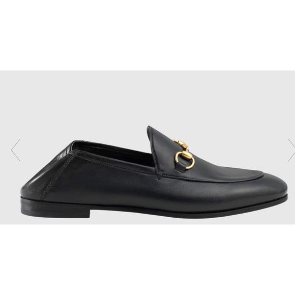 GUCCI BRIXTON LEATHER HORSEBIT LOAFERS WITH BOX - Picture 9 of 13